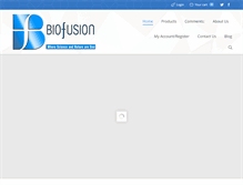 Tablet Screenshot of mybiofusion.com